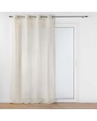 Voilage à Oeillets (140 x 240 cm) Aline Naturel, Polyester & Lin