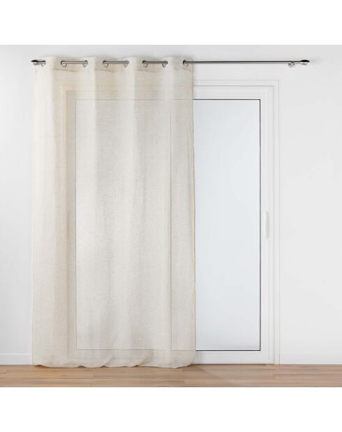 Voilage à Oeillets (140 x 240 cm) Aline Naturel, Polyester & Lin