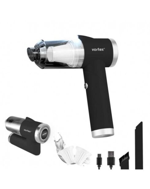 Aspirateur A Main Sans Fil Modèle Crc90  - Noir - 16 x 5 x 19