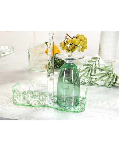 Porte-Gobelet Étiquette Vert Naturel