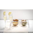 Vassoio per snack trasparente