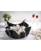 Pièce Centrale Grands Drapés Noire