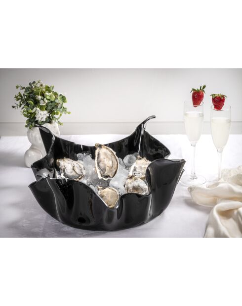 Pièce Centrale Grands Drapés Noire