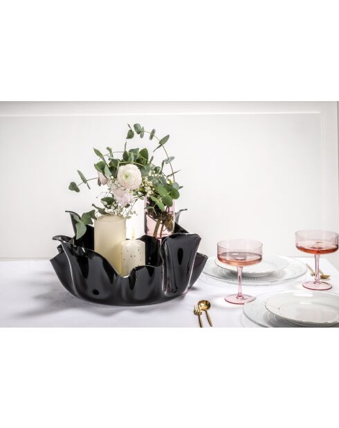 Pièce Centrale Grands Drapés Noire