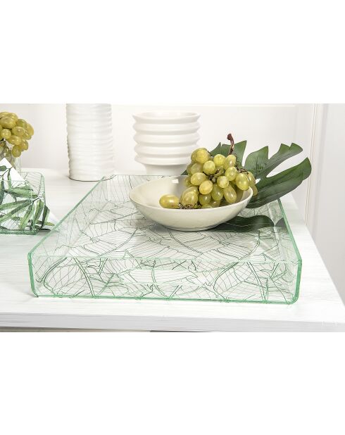 Grand Plateau Étiquette Verte Naturelle