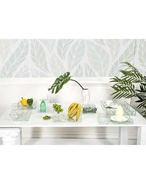 Grand Plateau Étiquette Verte Naturelle