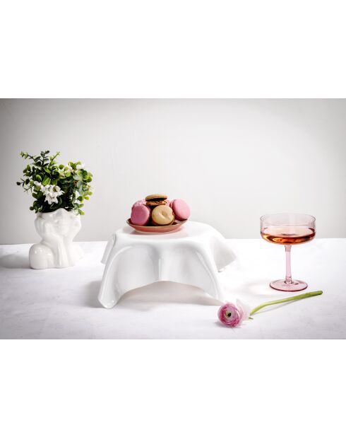 Centre De Table Draps Blancs Moyens