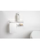 Portarrollos de papel higiénico transparente Calipso