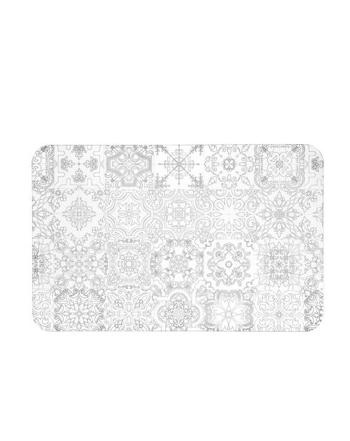 Set de table De Petit-Déjeuner Maiolica transparent/blanc