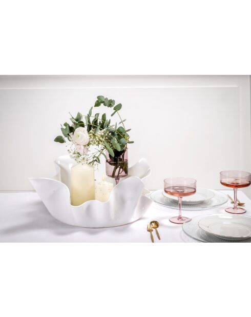 Centre De Table Grands Drapés Blancs