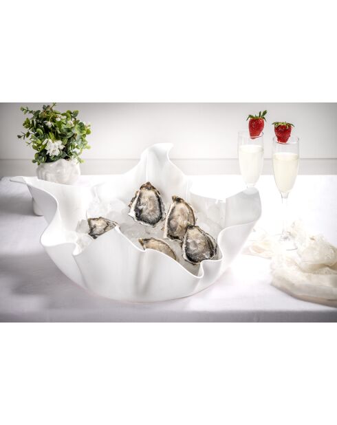 Centre De Table Grands Drapés Blancs