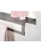 Porte - serviettes clio grand fumé - 30x79x11 cm