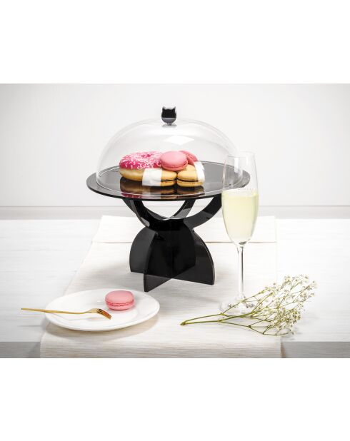 Présentoir À Gâteaux Petit Format Noir