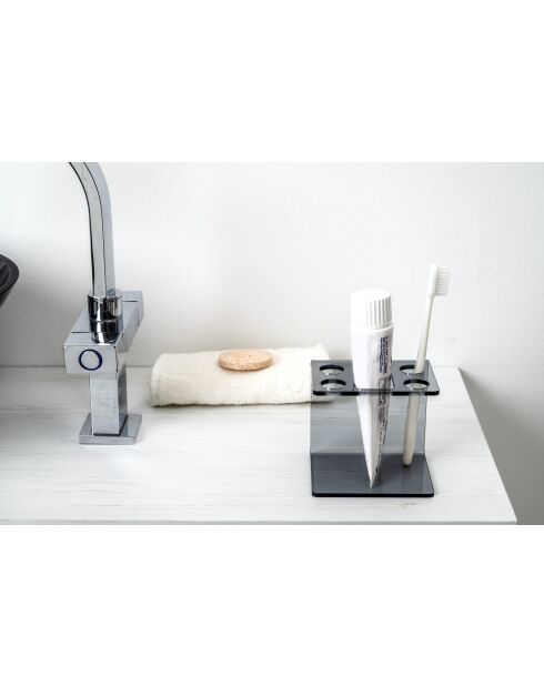 Clio grijze tandenborstelhouder