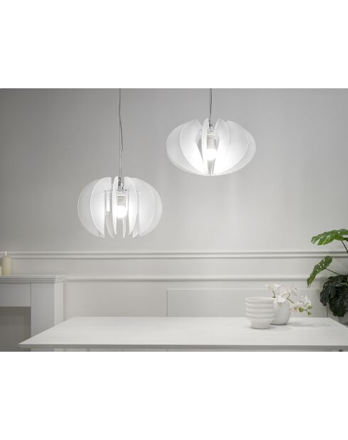 Sferia Suspension Lampe Blanche