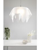 Lampe Suspendue Drapée Grand Blanc