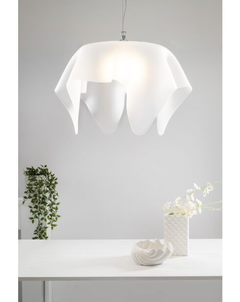 Lampe Suspendue Drapée Grand Blanc