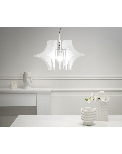 Lampe Suspendue Prismienne Blanche
