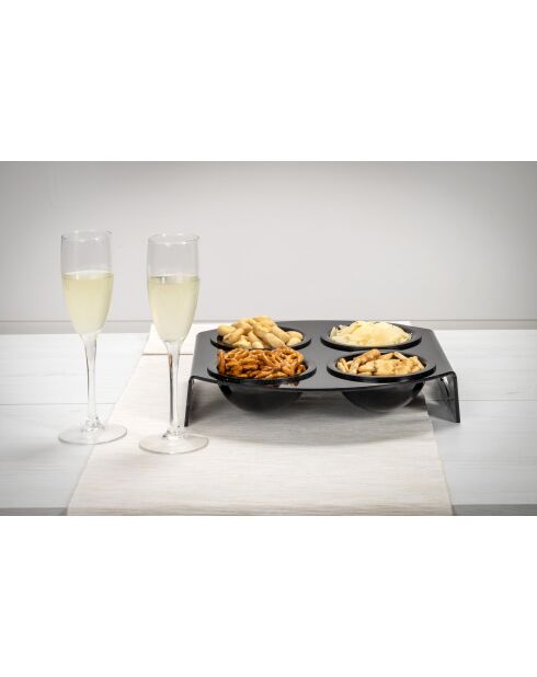 Plateau Porte-Apéritif Noir