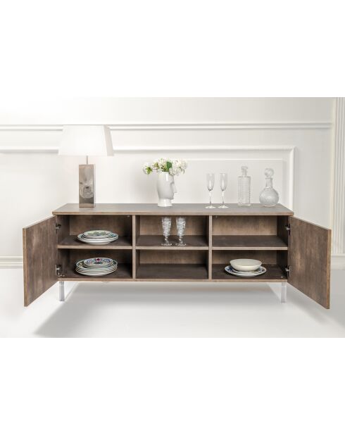 Meuble TV Corten brun