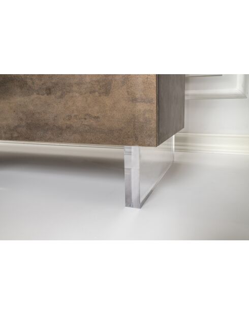 Meuble TV Corten brun