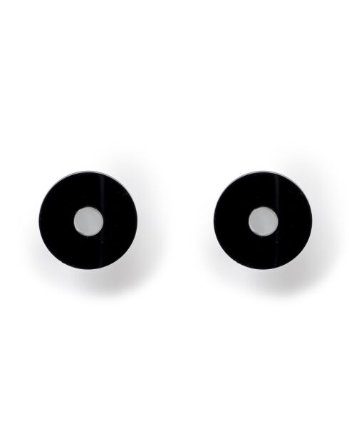 Set de 2 soportes de pared negros Calipso