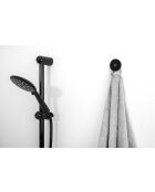 Set de 2 soportes de pared negros Calipso