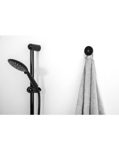 Set de 2 soportes de pared negros Calipso