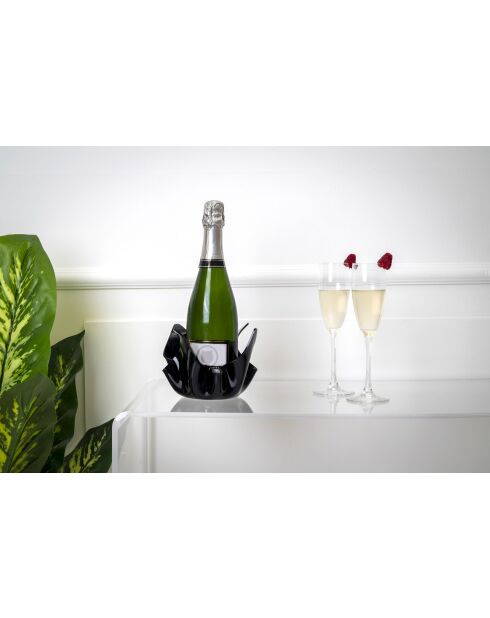 Vase Drapé Petit Noir