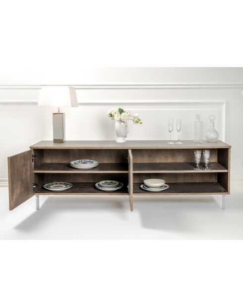 Meuble TV Corten brun