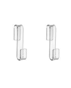 Set di 2 canali Clio trasparenti