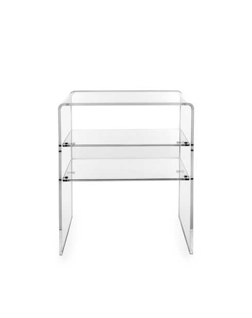 Table de chevet Lyn Transparent