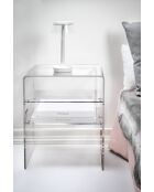 Table de chevet Lyn Transparent