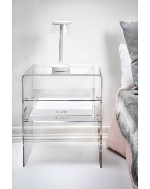 Table de chevet Lyn Transparent