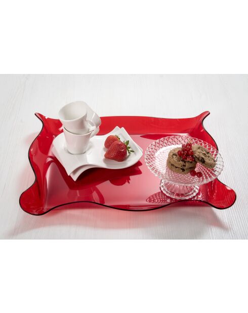 Plateau À Drapage rouge