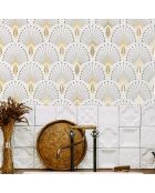 Papier Peint 1925 Beige Doré - 53x1000 cm