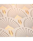 Papier Peint 1925 Beige Doré - 53x1000 cm