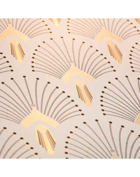 Papier Peint 1925 Beige Doré - 53x1000 cm