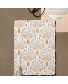 Papier Peint 1925 Beige Doré - 53x1000 cm