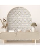 Papier Peint 1925 Beige Doré - 53x1000 cm