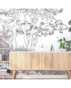 FresqueToscane Line Encre de Chine - 150x305 cm