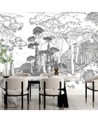 FresqueToscane Line Encre de Chine - 150x305 cm