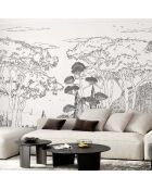 FresqueToscane Line Encre de Chine - 150x305 cm