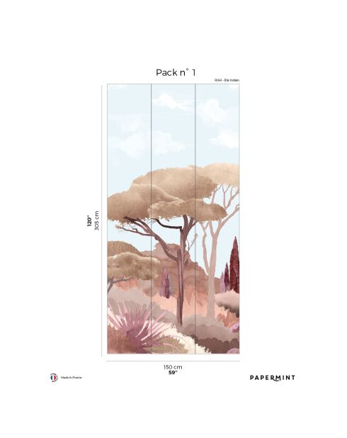 Fresque Riviera Été Indien - 150x305 cm