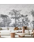 Fresque Palmeraie Greyness - 150x305 cm