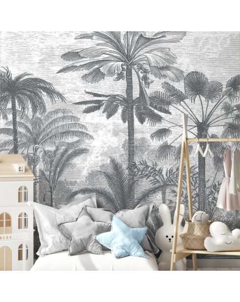 Fresque Palmeraie Greyness - 150x305 cm