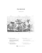 Fresque Palmeraie Greyness - 150x305 cm