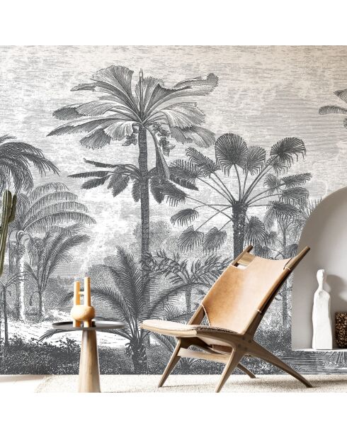 Fresque Palmeraie Greyness - 150x305 cm