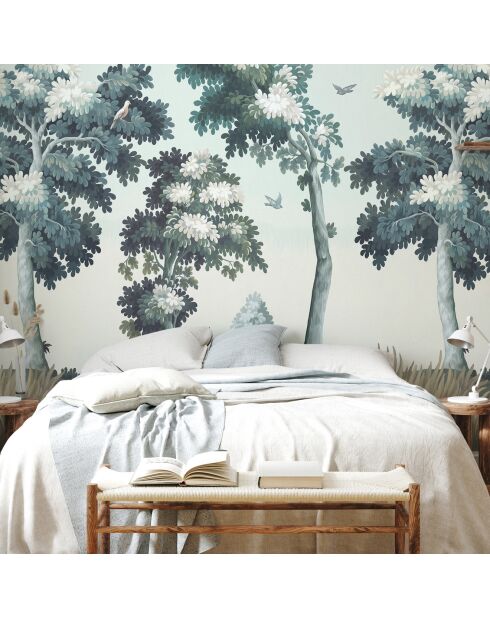 Fresque Sous Bois Lichen - 150x305 cm