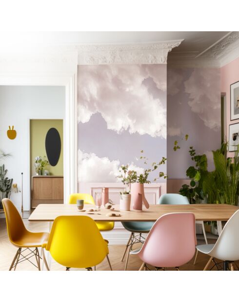 Fresque Ciel Sunset Pink - 150x305 cm